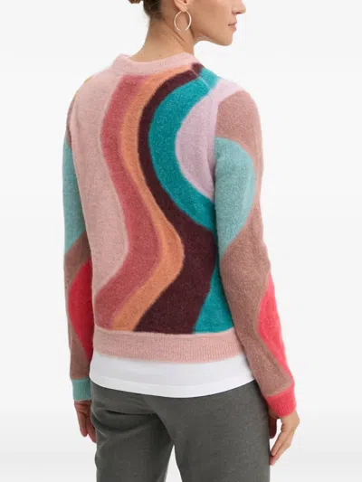 Ps By Paul Smith Wave-pattern Sweater In Multi