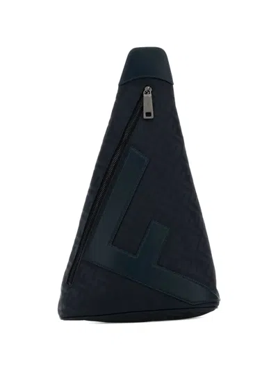 Fendi Cono Logo Backpack In Blue