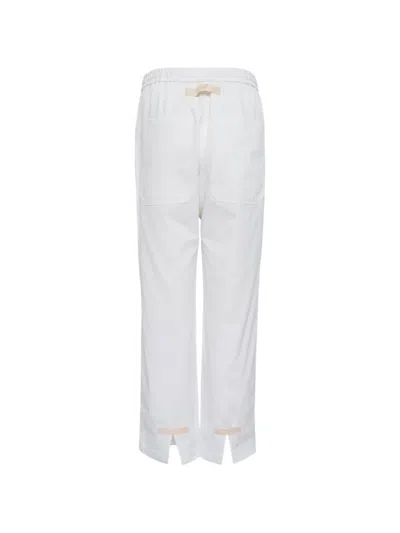 Lee Mathews Drawstring Trousers In White