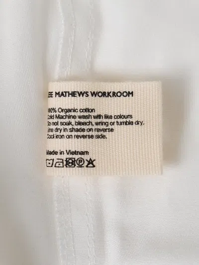 Lee Mathews Drawstring Trousers In White