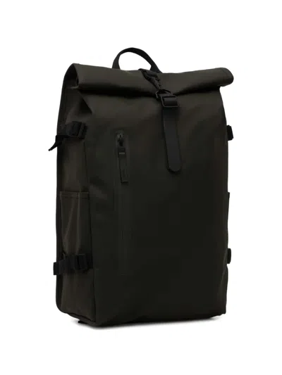 Rains Rolltop Backpack In Black
