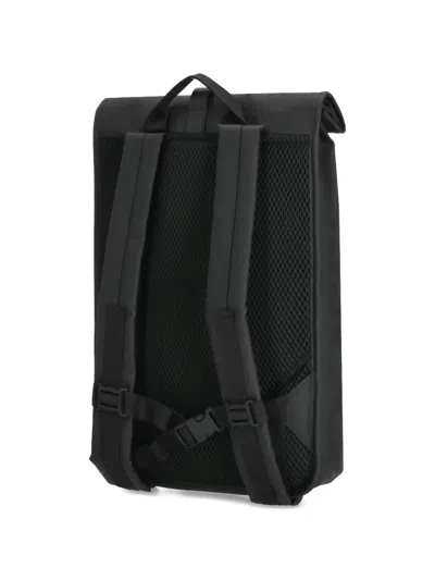 Rains Black Backpack In Black