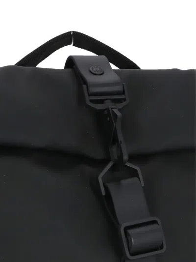 Rains Black Backpack In Black
