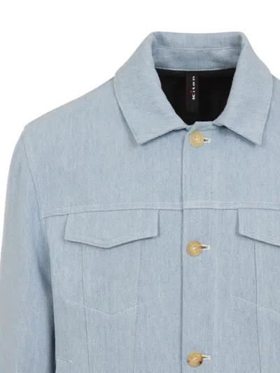 口袋纽扣棉夹克