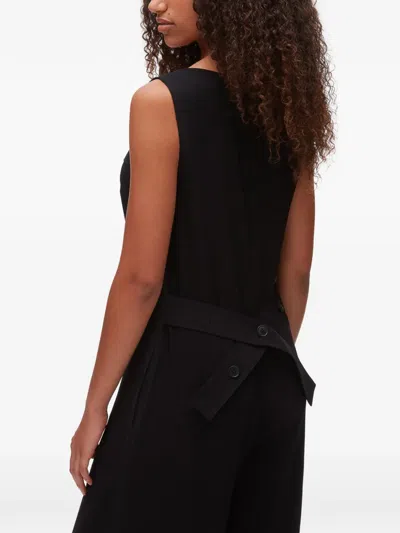 3.1 Phillip Lim Button Panel Jumpsuit In Black