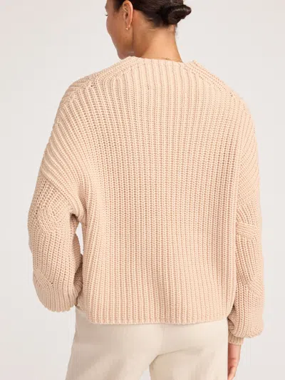 Brochu Walker The Grayson Cable Pullover In Brown