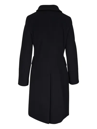 Akris Punto Flap-pocket Coat In Black