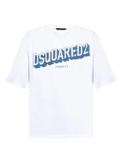 Dsquared2 Logo-print Oversized T-shirt In White