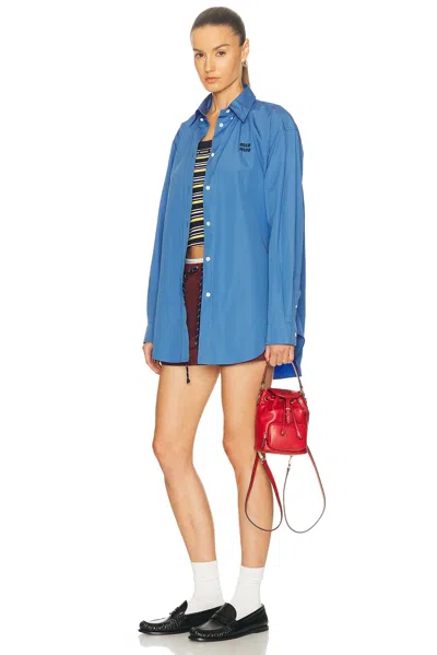 Miu Miu Softy Backpack In Red