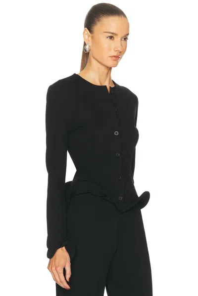 Sid Neigum Wave Hem Jacket In Black