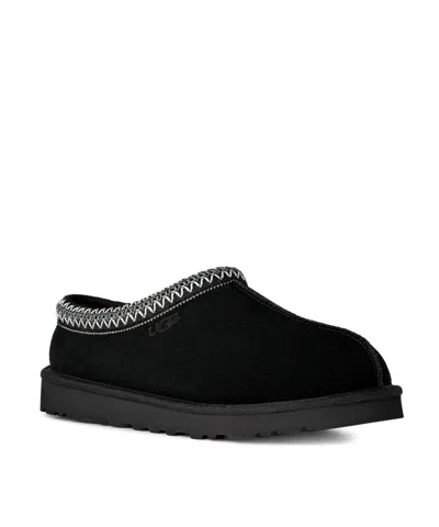 Ugg Tasman Ii 1174671-blk Slipper Men Black Suede Sheepskin Lined Slip-on Gug228 In Black
