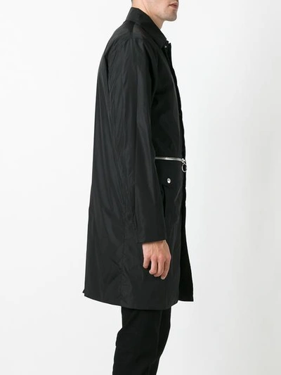 Shop Dsquared2 Mid-length Zipped Parka - Black