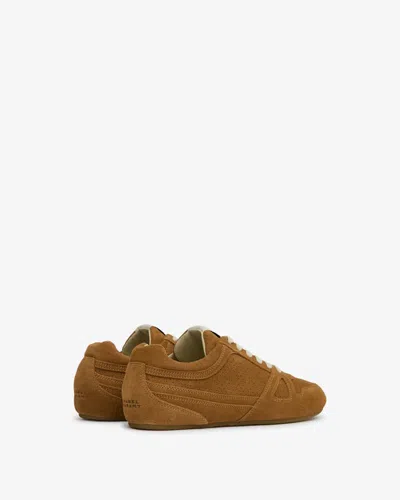 Isabel Marant Senny Perforated Suede Sneakers In Brown