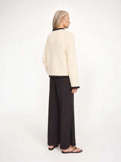 By Malene Birger Siena Sweater Black White Color Block In Neutral