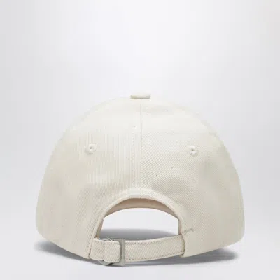 Jacquemus White Baseball Cap With Logo Women In White