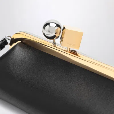 Jacquemus Rectangular Silhouette Clutch Bag With Top Handle In Black