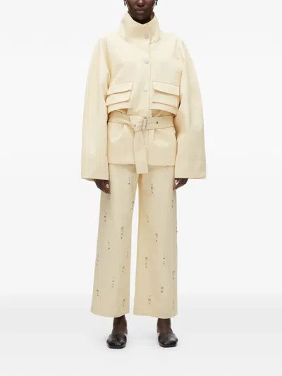 3.1 Phillip Lim Belted Front-pockets Jacket In Neutral