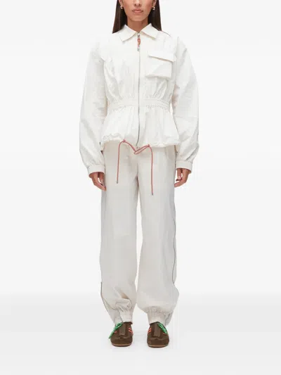 3.1 Phillip Lim Drawstring Zip-up Jacket In Neutral