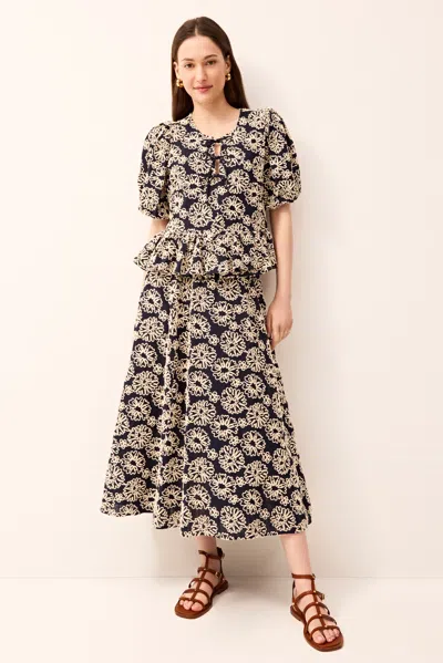 Marie Oliver Sasha Floral Midi Skirt In Multi