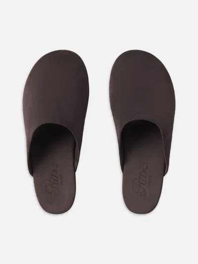 Frame Ritz Unisex Suede Mules In Multi