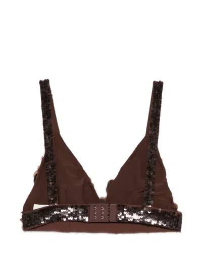 P.a.r.o.s.h Sequin-embellished Top In Black