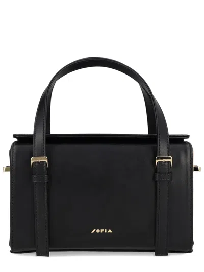 Sofia Mini Belmondo Buckle Tote Bag In Black