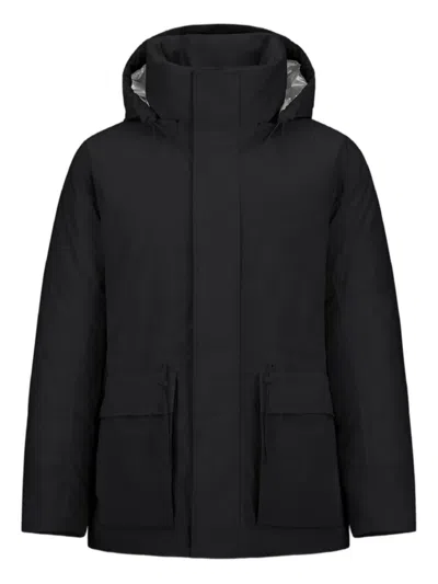 Herno Hooded Flap-pocket Jacket In Multi