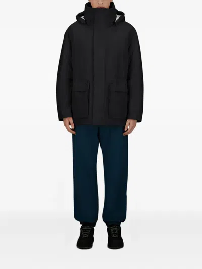 Herno Hooded Flap-pocket Jacket In Multi