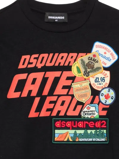 Dsquared2 Logo-print T-shirt In Black