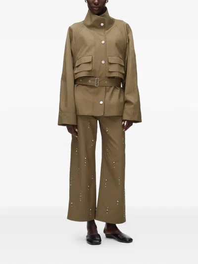 3.1 Phillip Lim Belted Utility Jacket In Brown