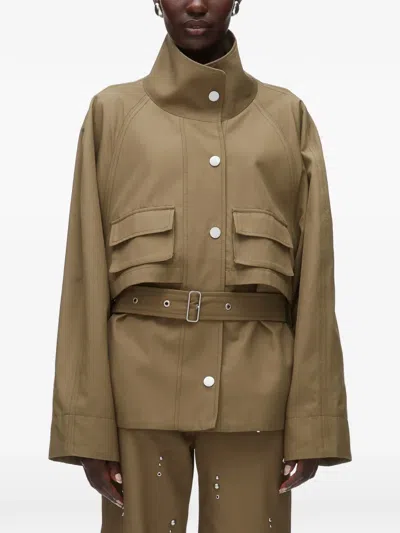 3.1 Phillip Lim Belted Utility Jacket In Brown