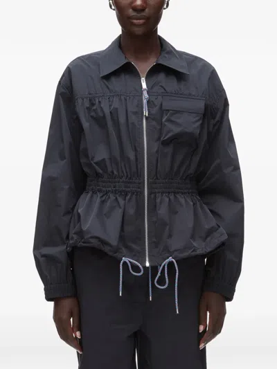 3.1 Phillip Lim Zip-up Drawstring Jacket In Blue
