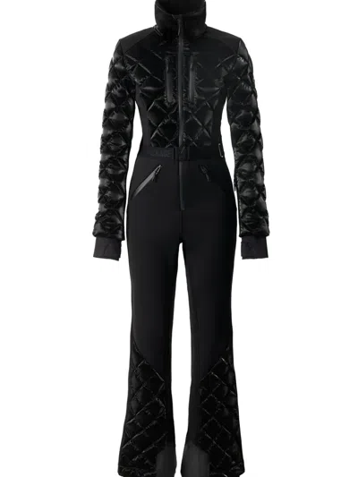 Mackage Inga Quilted Bonded Fleece Ski Suit In Black