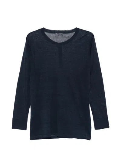 P.a.r.o.s.h Buttoned Long-sleeved Top In Blue