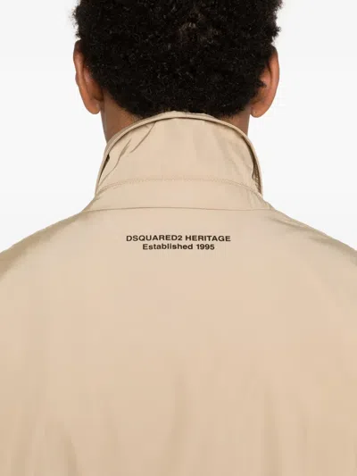 Dsquared2 Zip-up Jacket In Neutral