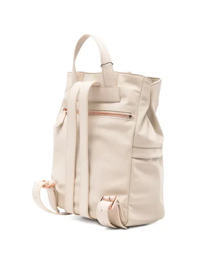 Alexander Smith Daisy Logo-detail Backpack In Neutral