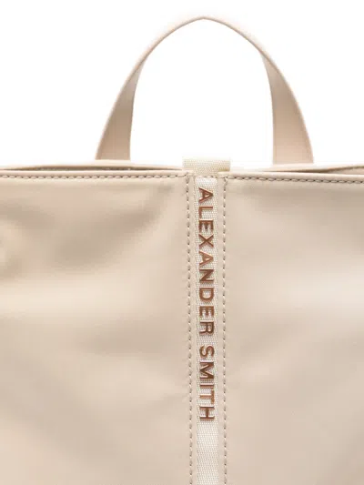 Alexander Smith Daisy Logo-detail Backpack In Neutral
