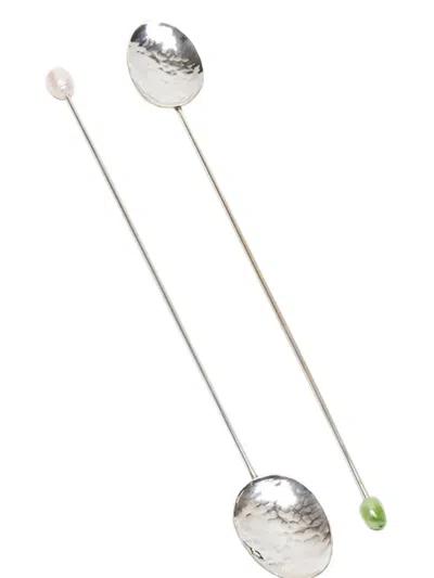 Gohar World Hammered Tableware Spoon In Silver