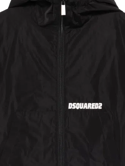 Dsquared2 Hooded Jacket In Black