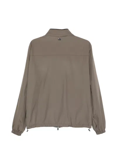 Corneliani Zip-up Reversible Jacket In Brown