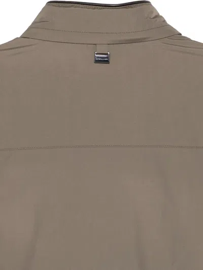 Corneliani Zip-up Reversible Jacket In Brown