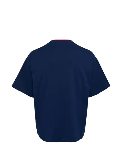 Jil Sander Double-layer T-shirt In Blue