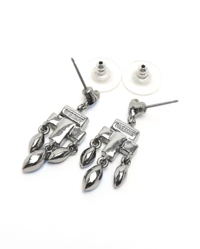 Givenchy Rhinestone Earrings In Blue