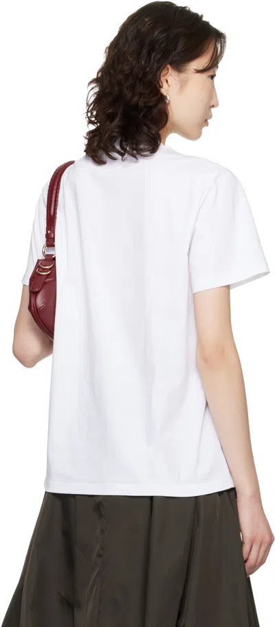 Ganni Barba Napoli Classic 1000 Stipes Shirt In White