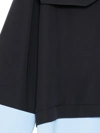 Enföld Double-cuff Blouse In Black