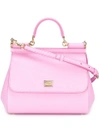 Dolce & Gabbana Medium Sicily Shoulder Bag In Pink