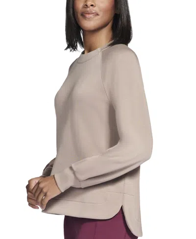 Skechers Skechluxe Elevate Crewneck Tee In Pink