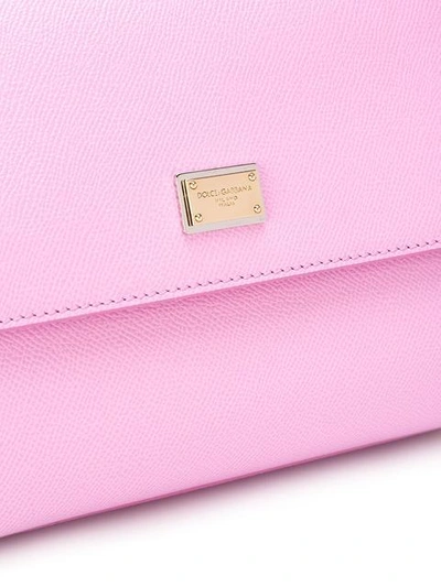 Shop Dolce & Gabbana Medium Sicily Shoulder Bag In Pink