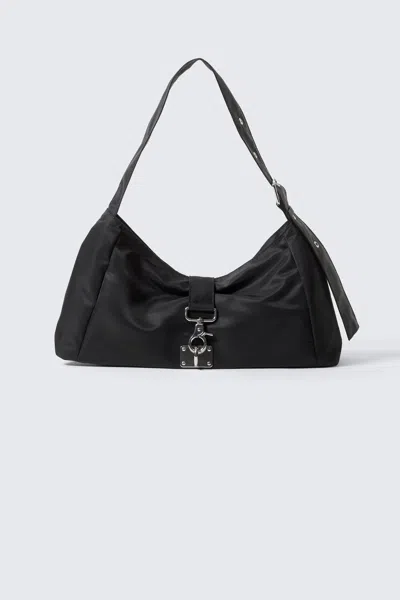 Weekday Small Shoulder Bag With Buckle Closure Detail In Black