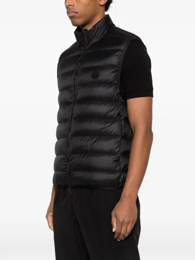 Moncler Deneb Polyamide Down Vest In Black